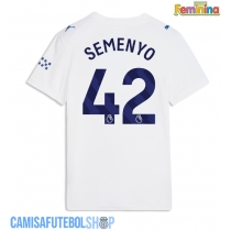 Camisa de time de futebol Manchester City Antoine Semenyo #42 Replicas 3º Equipamento Feminina 2026-27 Manga Curta
